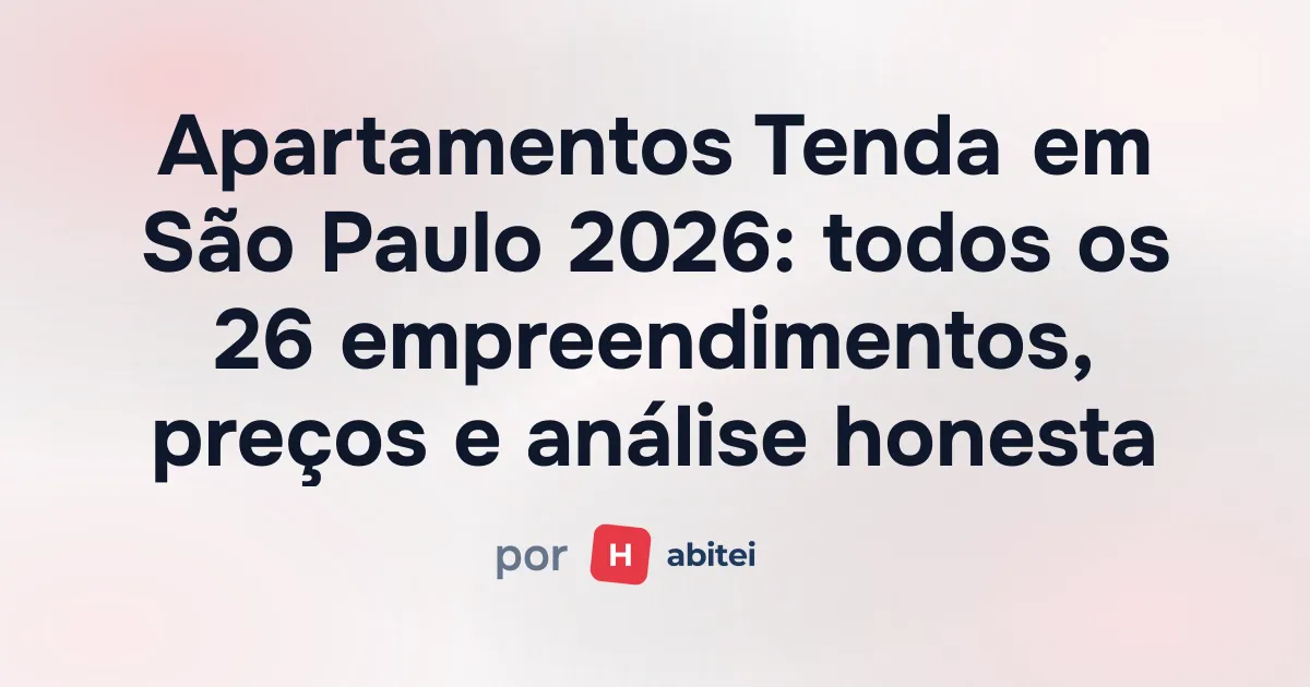 Apartamentos Tenda em São Paulo
