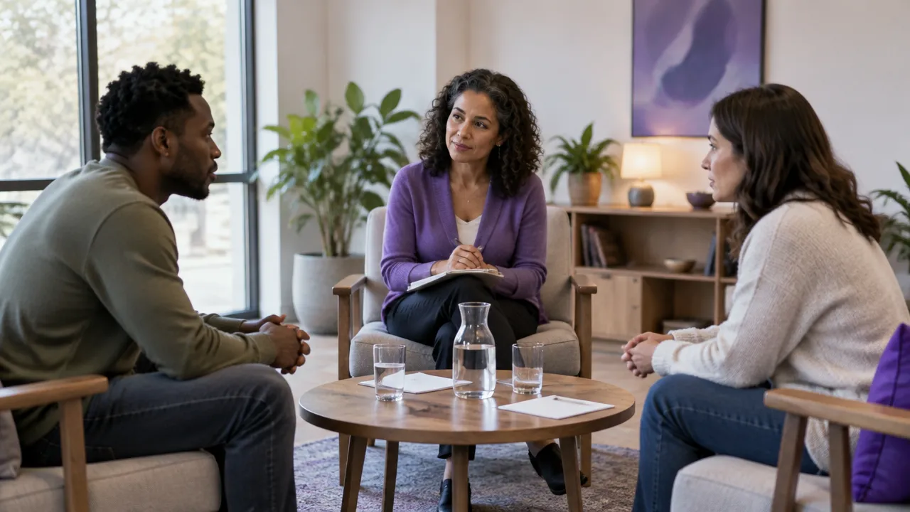 A facilitator prepares a safe, voluntary restorative conversation between two people