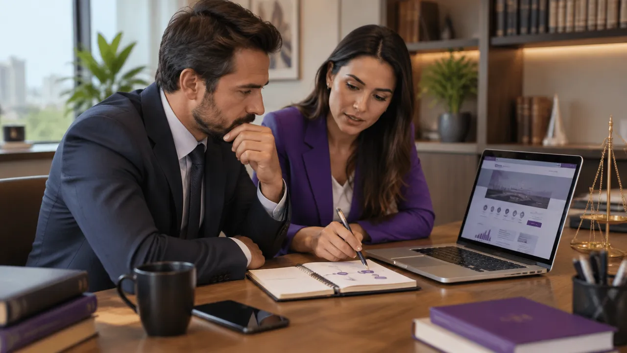Advogado e consultora alinham anúncio digital, página de destino e jornada de atendimento