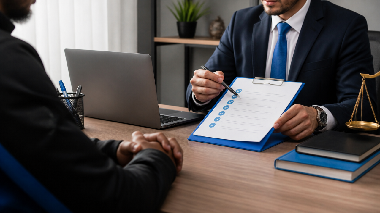 Advogado orientando trabalhador de aplicativo sobre pedido urgente de reativação da conta