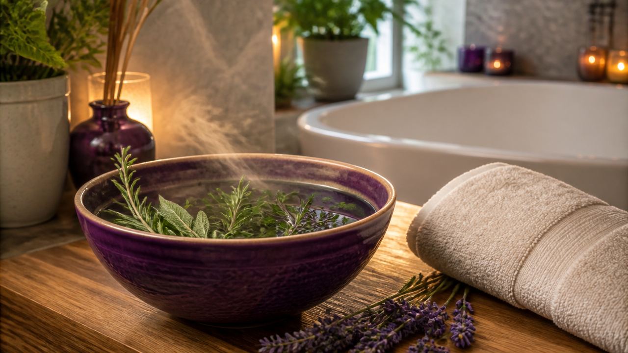 Ambiente sereno para banho energético e limpeza espiritual ao voltar para casa