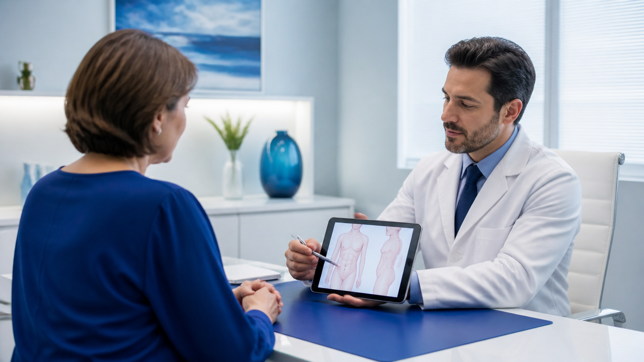 Avaliação médica sobre cirurgia plástica reparadora após bariátrica
