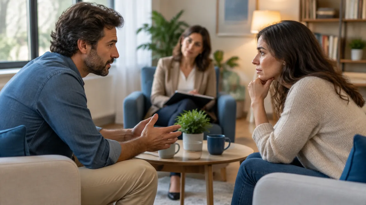 Casal identifica padrões de comunicação em conversa mediada por terapeuta
