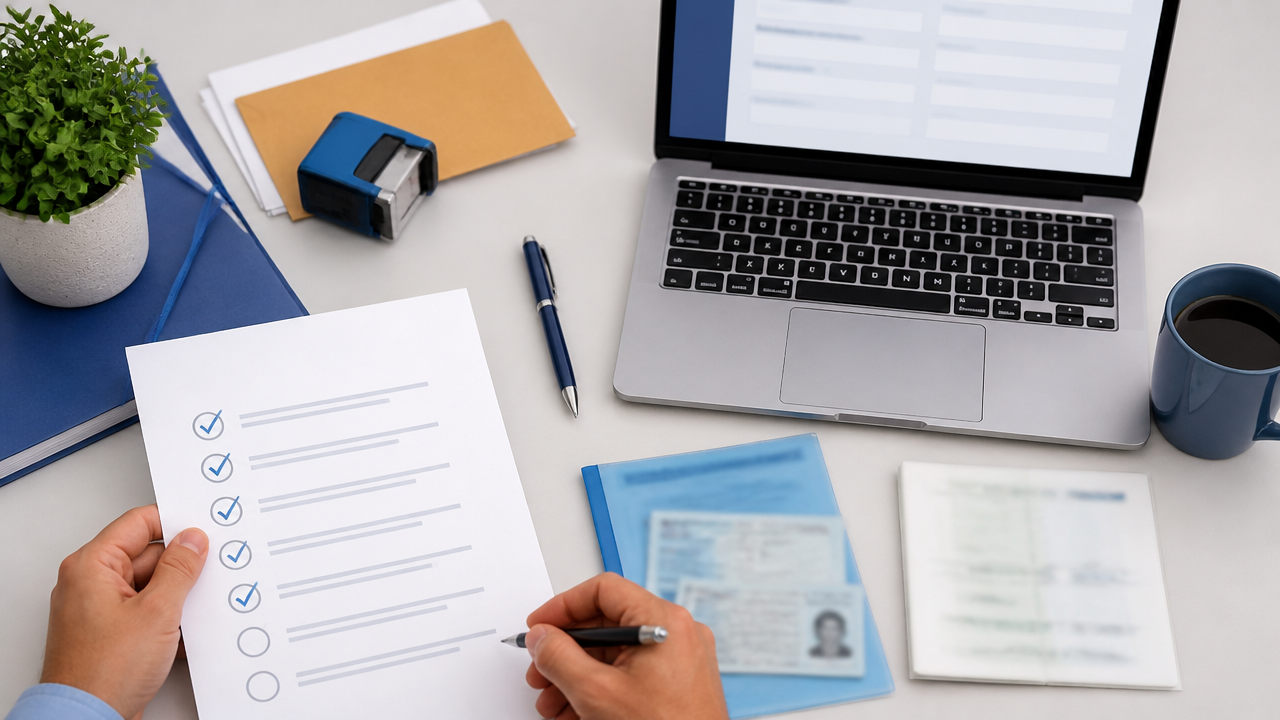 Checklist de documentos e cadastro digital para abertura de empresa