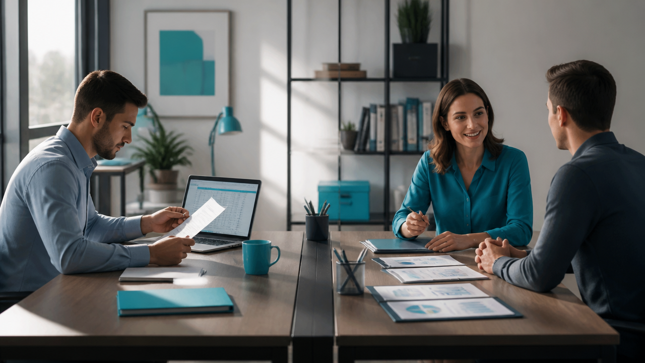 Comparação visual entre carreira CLT e prestação de serviços em BPO Financeiro