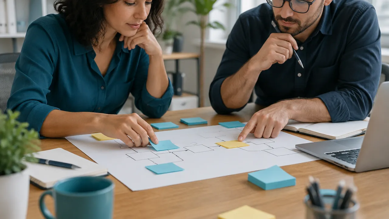 Coworkers map a recurring workflow failure to identify its causes and handoffs