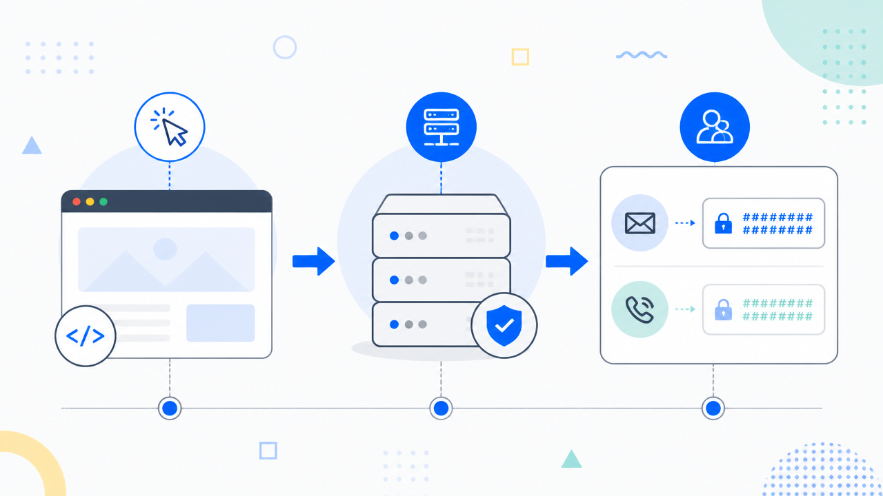 Diagrama vetorial mostrando pixel, API de conversões e correspondência avançada em três etapas.
