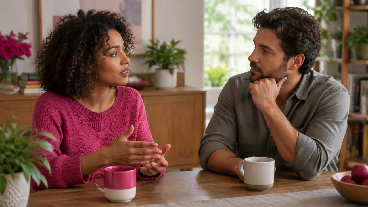 Duas pessoas conversam e respondem uma à outra, representando um ciclo de comunicação