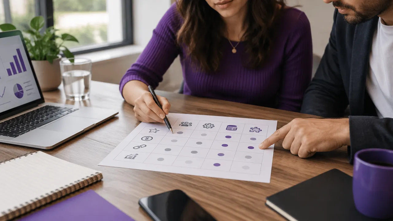 Equipe compara modelos de fornecedores e critérios para contratar geração de leads
