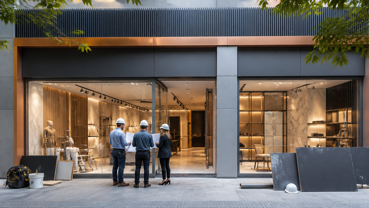Reforma de fachada comercial: impacto nas vendas, normas de shopping e como planejar