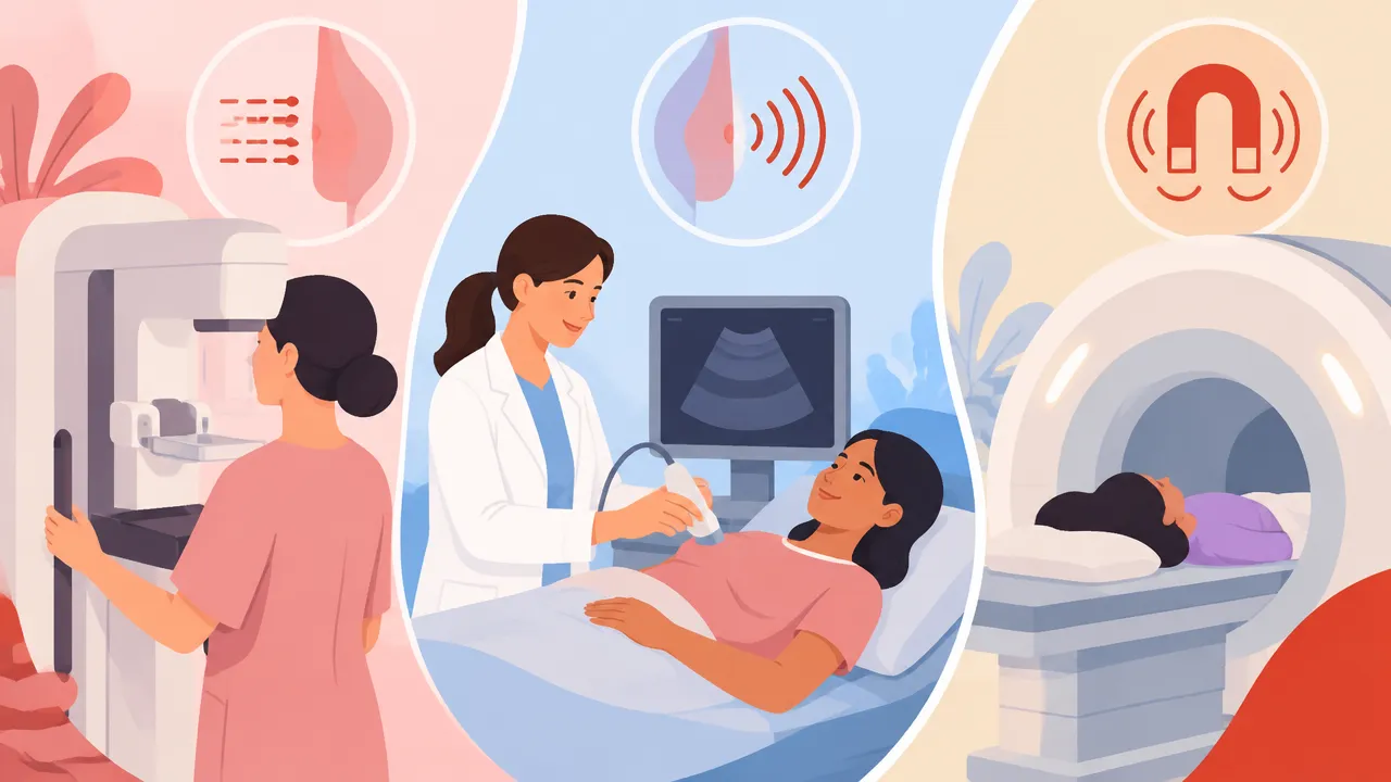ilustracao-comparativa-de-mamografia-ultrassom-e-ressonancia-8e6f3e35 Exames das mamas: diferenças e quando são indicados