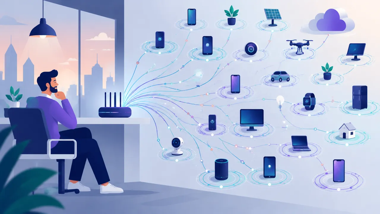 IPv6 provides a large address space for connected devices and supports automatic configuration