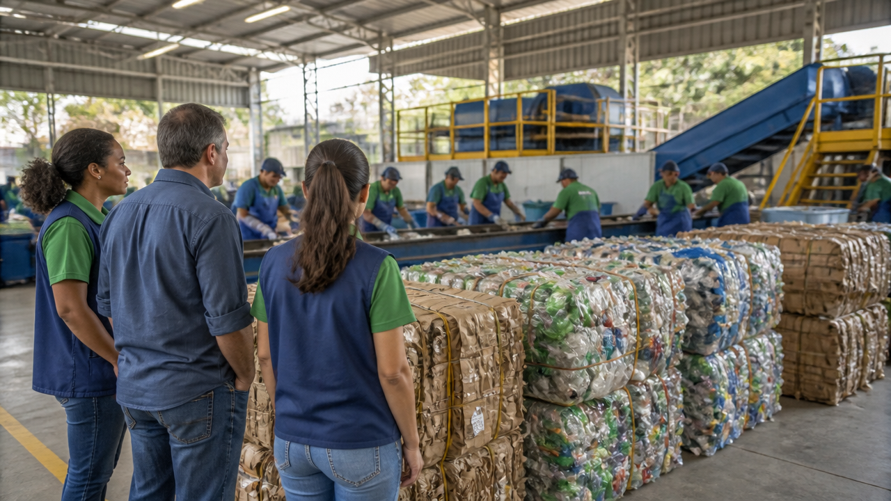 Operação de triagem de recicláveis em projeto apoiado por incentivo fiscal