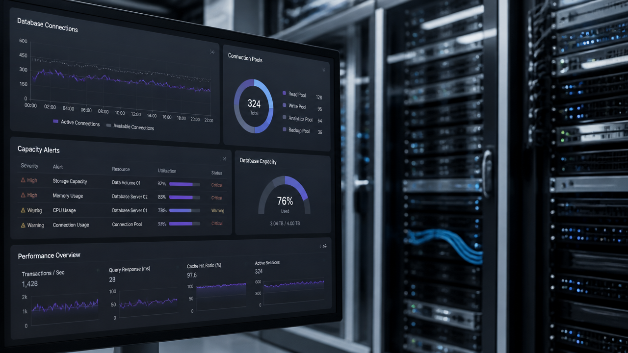 Painel de monitoramento de conexões de banco de dados em ambiente SaaS