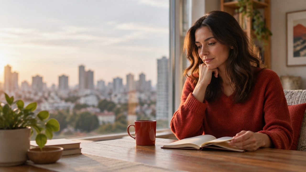 Persona reflexionando junto a una ventana sobre cómo afrontar sus emociones y el estrés