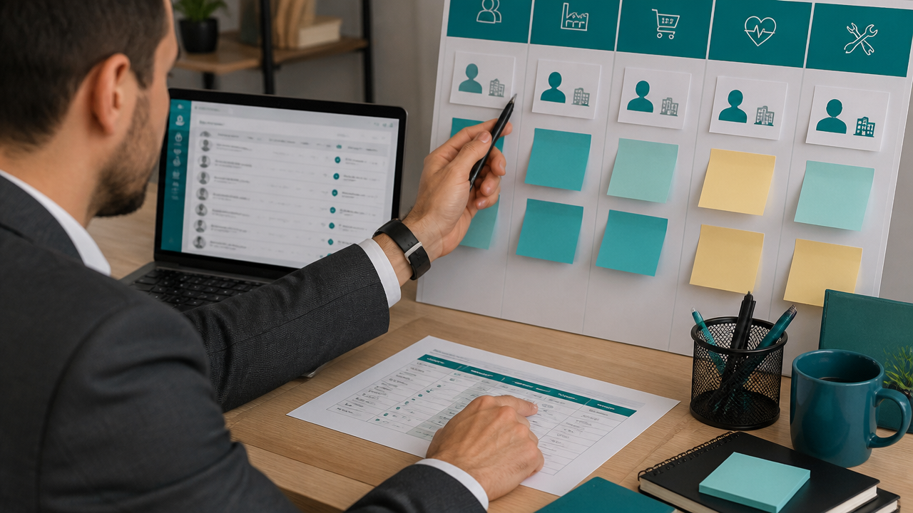Planejamento comercial de BPO Financeiro com definição de nicho e perfil de cliente ideal