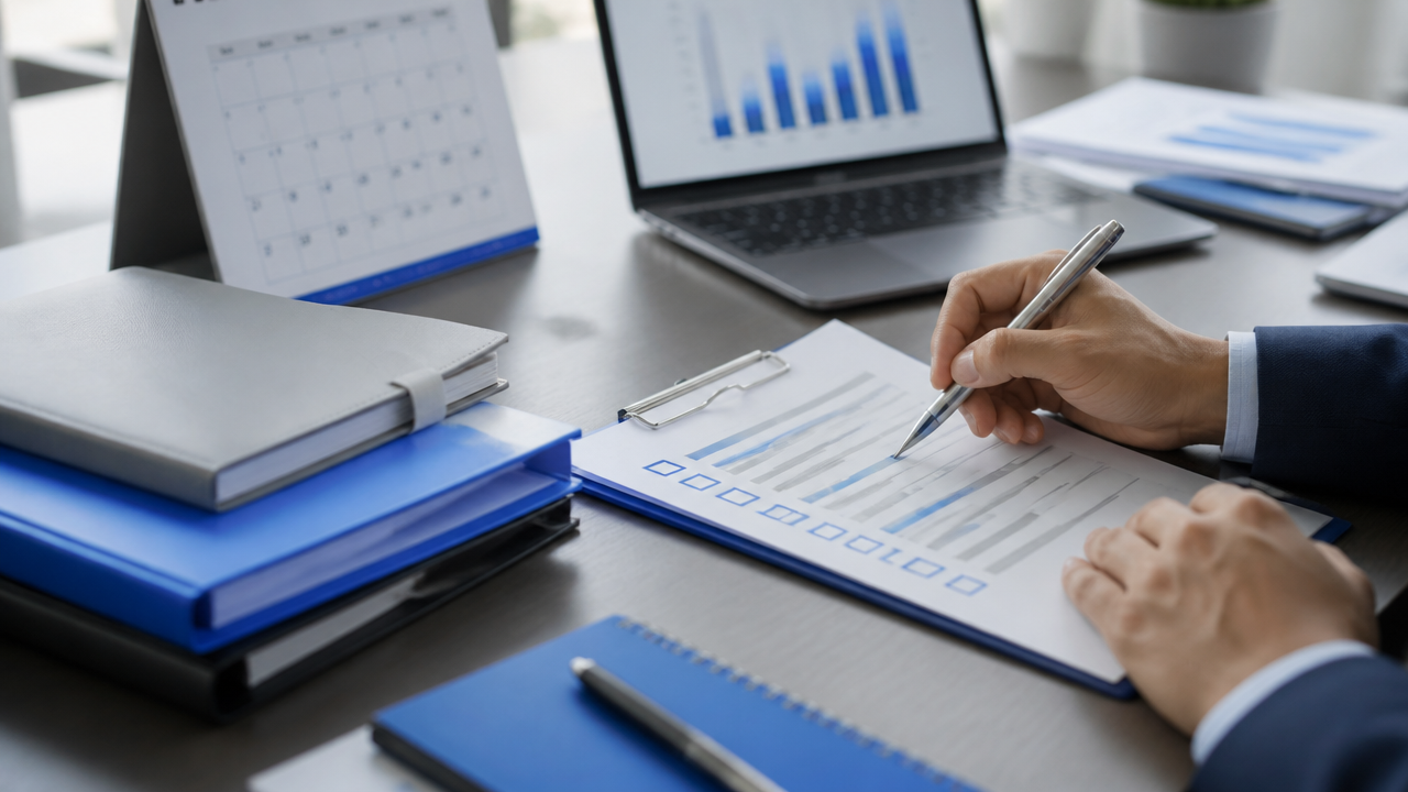 Planejamento da transição tributária com checklist, calendário e documentos financeiros