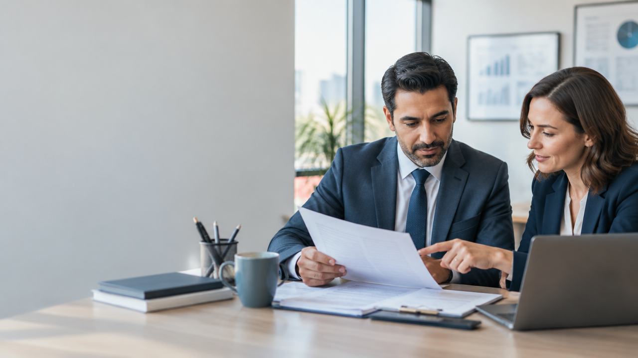 Research professional reviewing EB-2 NIW support letters and evidence with an advisor