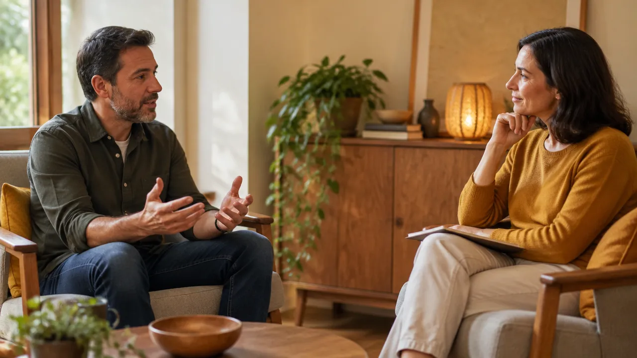 Sessão de coaching com escuta atenta e observação da linguagem corporal