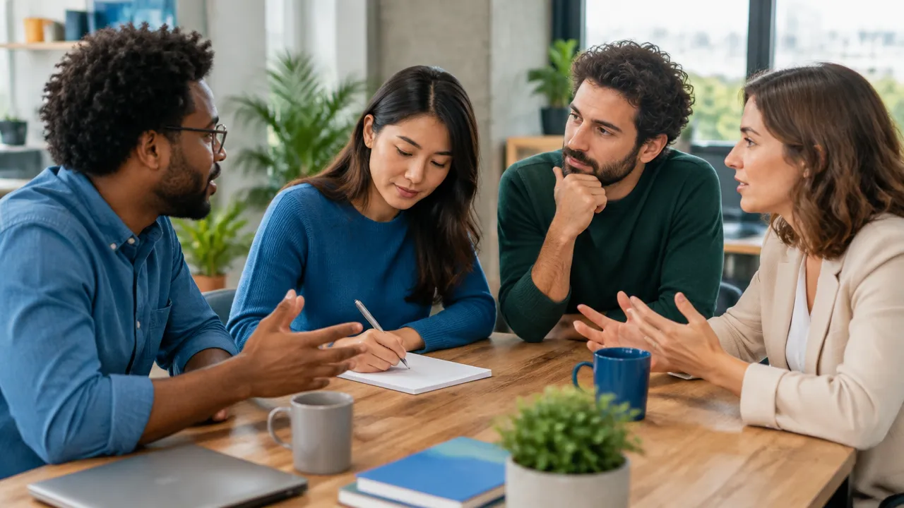Un equipo aclara sus expectativas y convierte suposiciones en acuerdos compartidos durante una conversación.