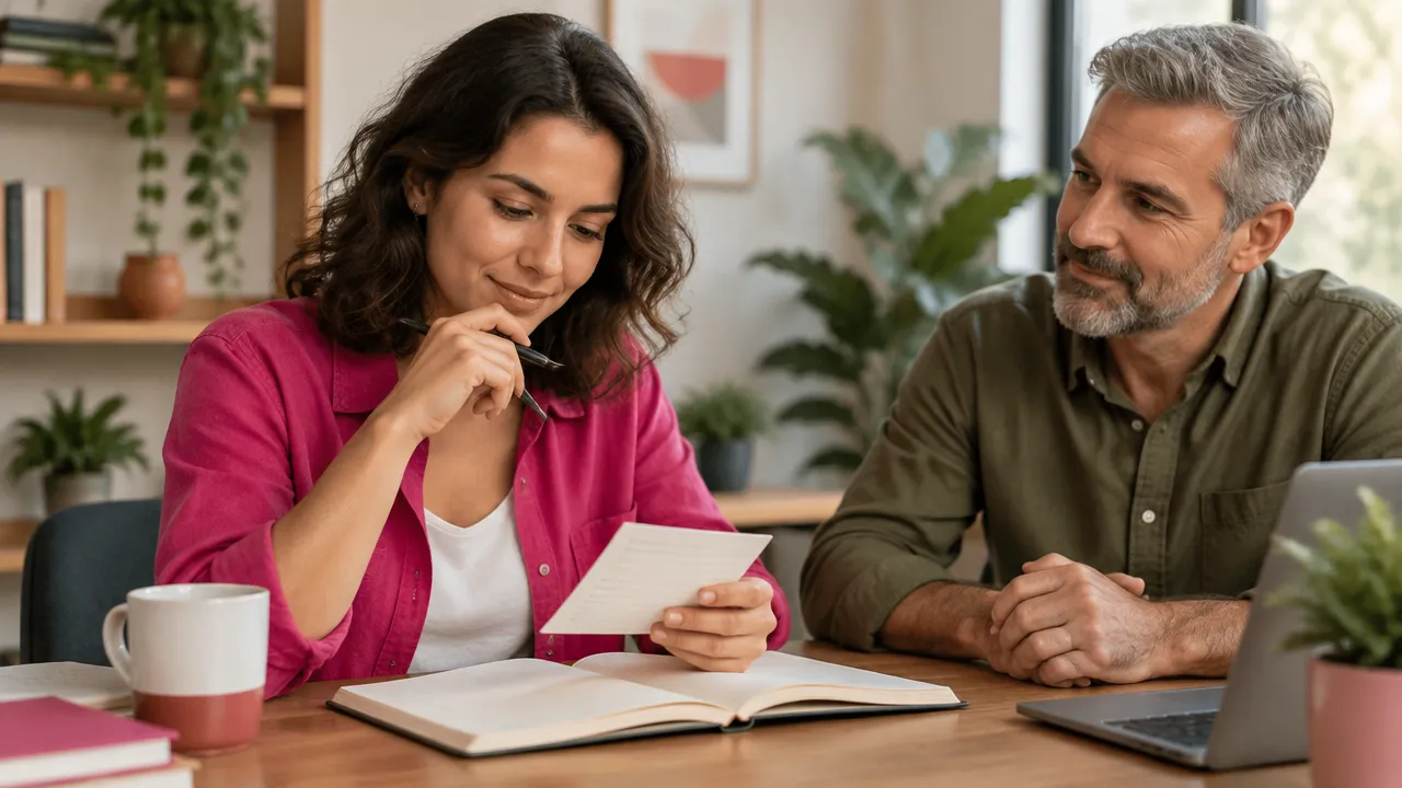 Una persona reflexiona sobre sus decisiones tras conversar con un mentor que escucha sin imponer