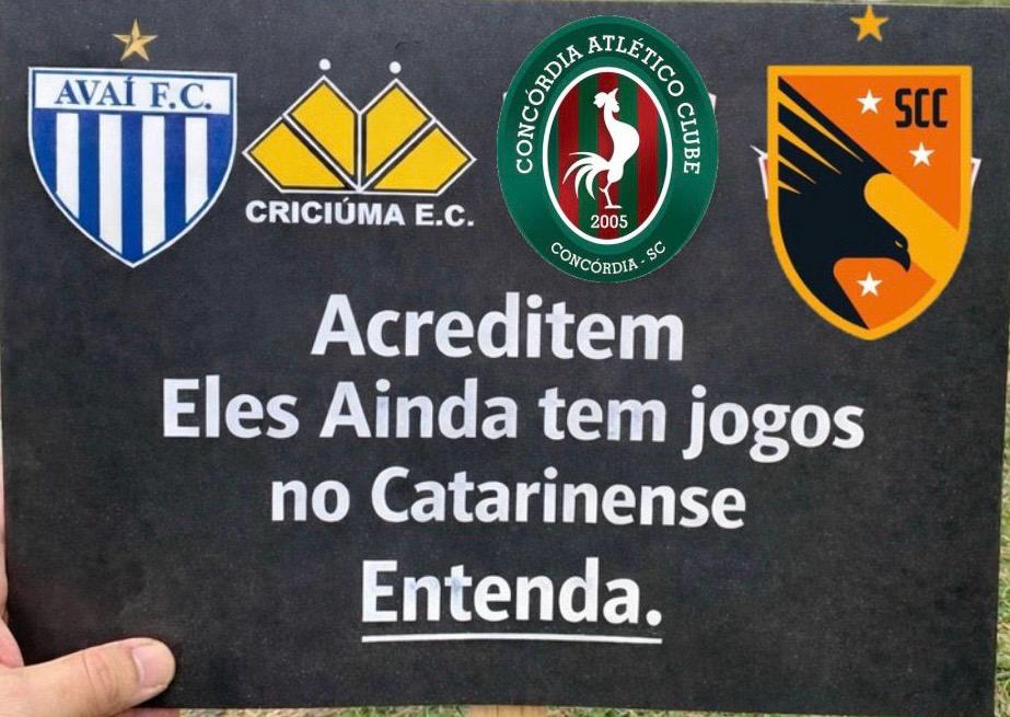 Acreditem: o Campeonato ainda não terminou para Avaí, Criciúma, Concórdia e Santa Catarina