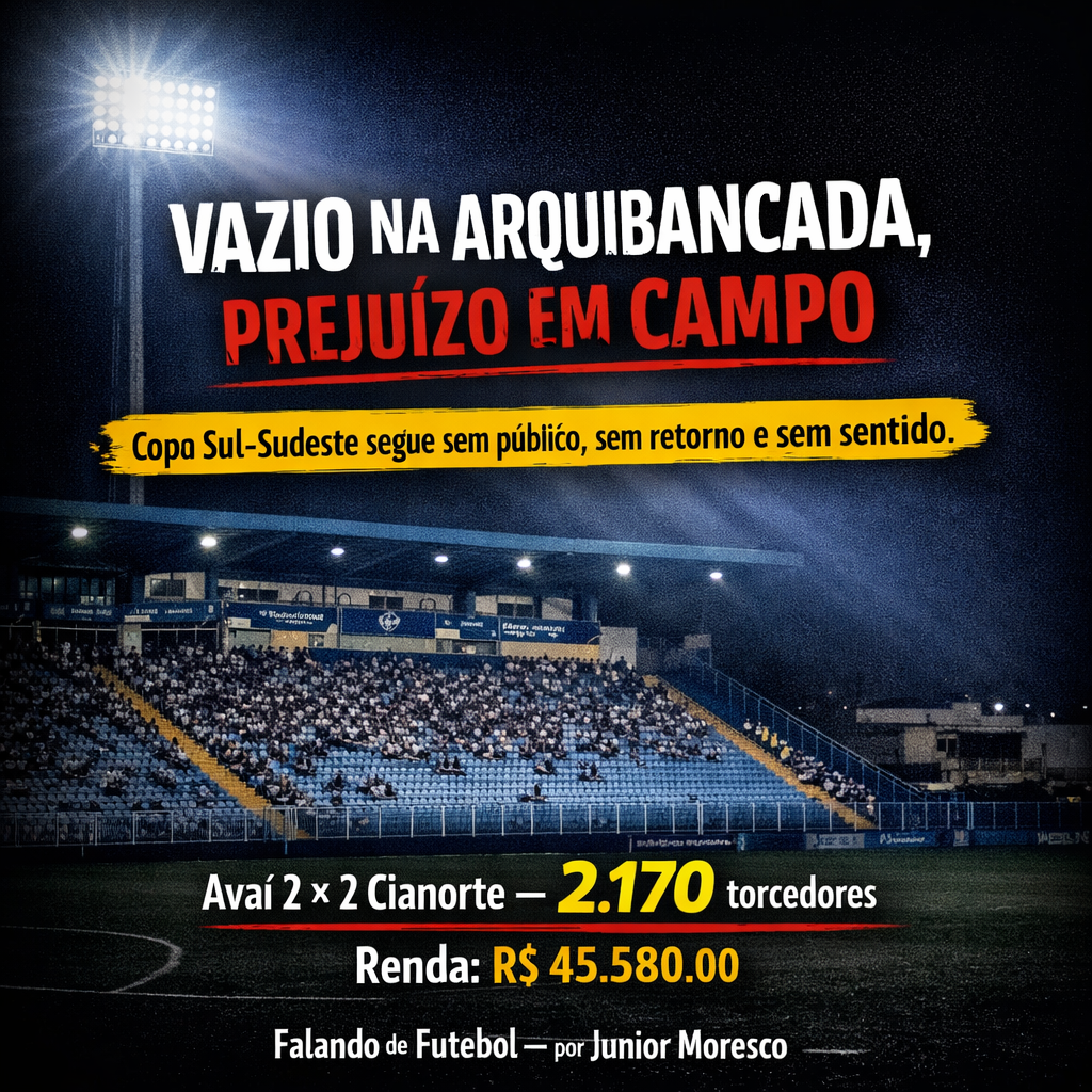 “Quando jogar vira prejuízo: o retrato da Copa Sul-Sudeste”