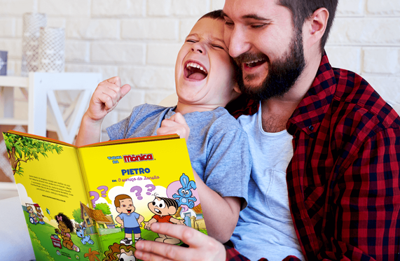 Seu filho pode virar personagem da Turma da Mônica em um livro personalizado