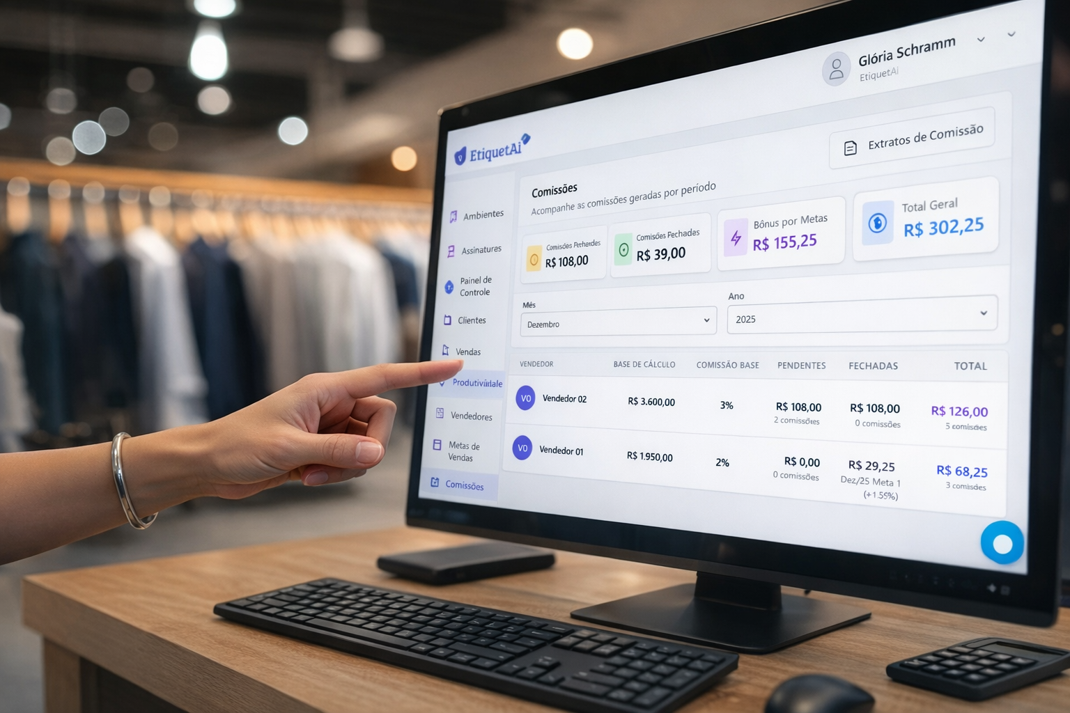 Comissão de vendedores para loja de roupas: como calcular, modelos e sistema ideal