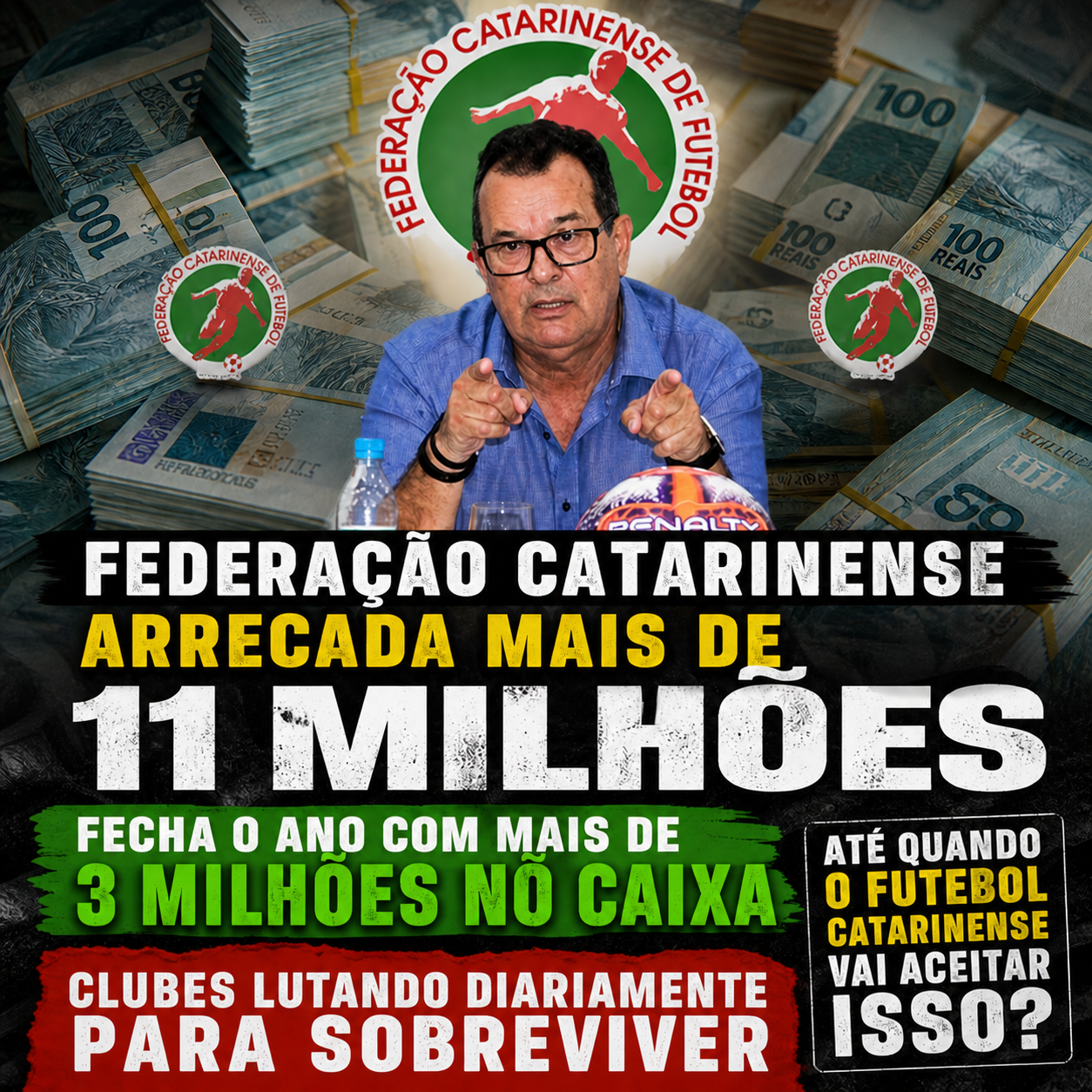 FCF - “Mais de R$ 11 milhões em receita, superávit de quase R$ 3 milhões: 