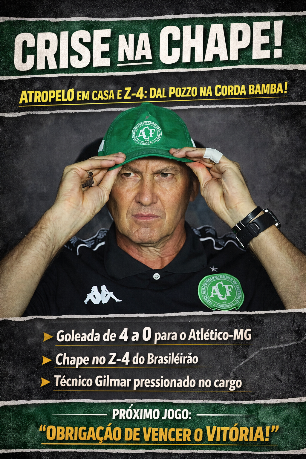 “Sinal de Alerta Ligado: Chapecoense é Atropelada e Entra no Z-4”