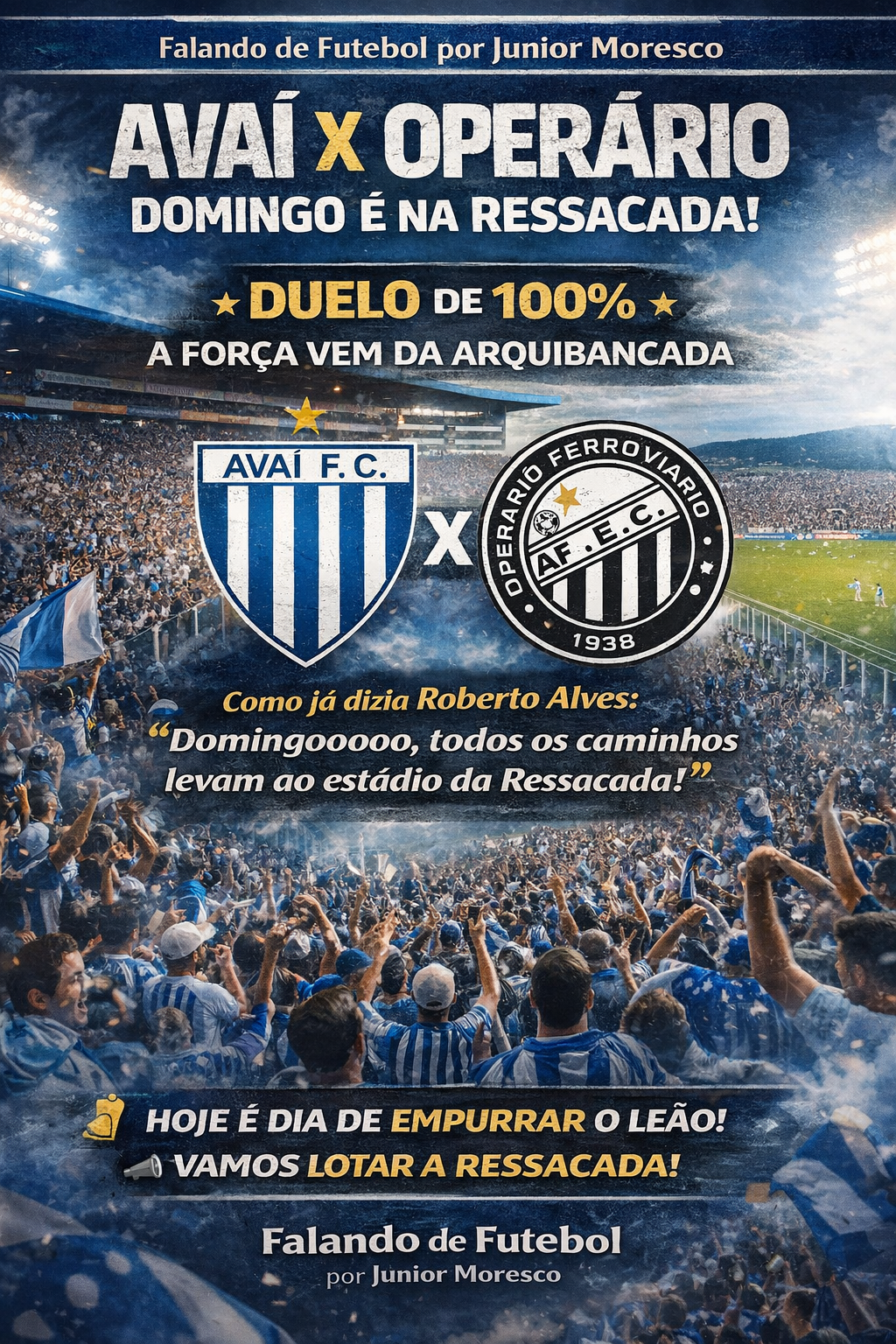 Duelo de 100%: na Ressacada, quem faz a diferença é a torcida