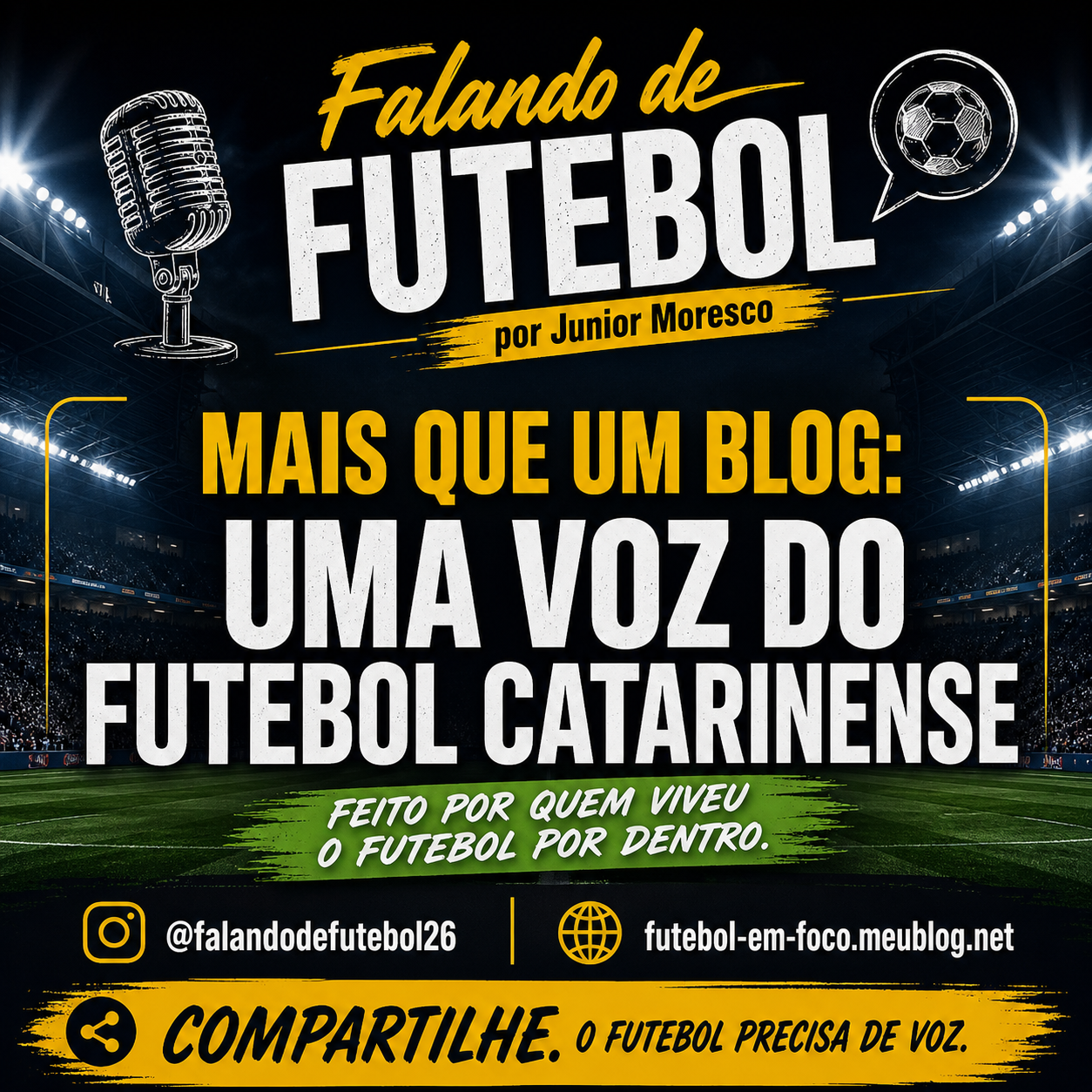 “Falando de Futebol: um projeto voluntário, verdadeiro e movido por paixão”