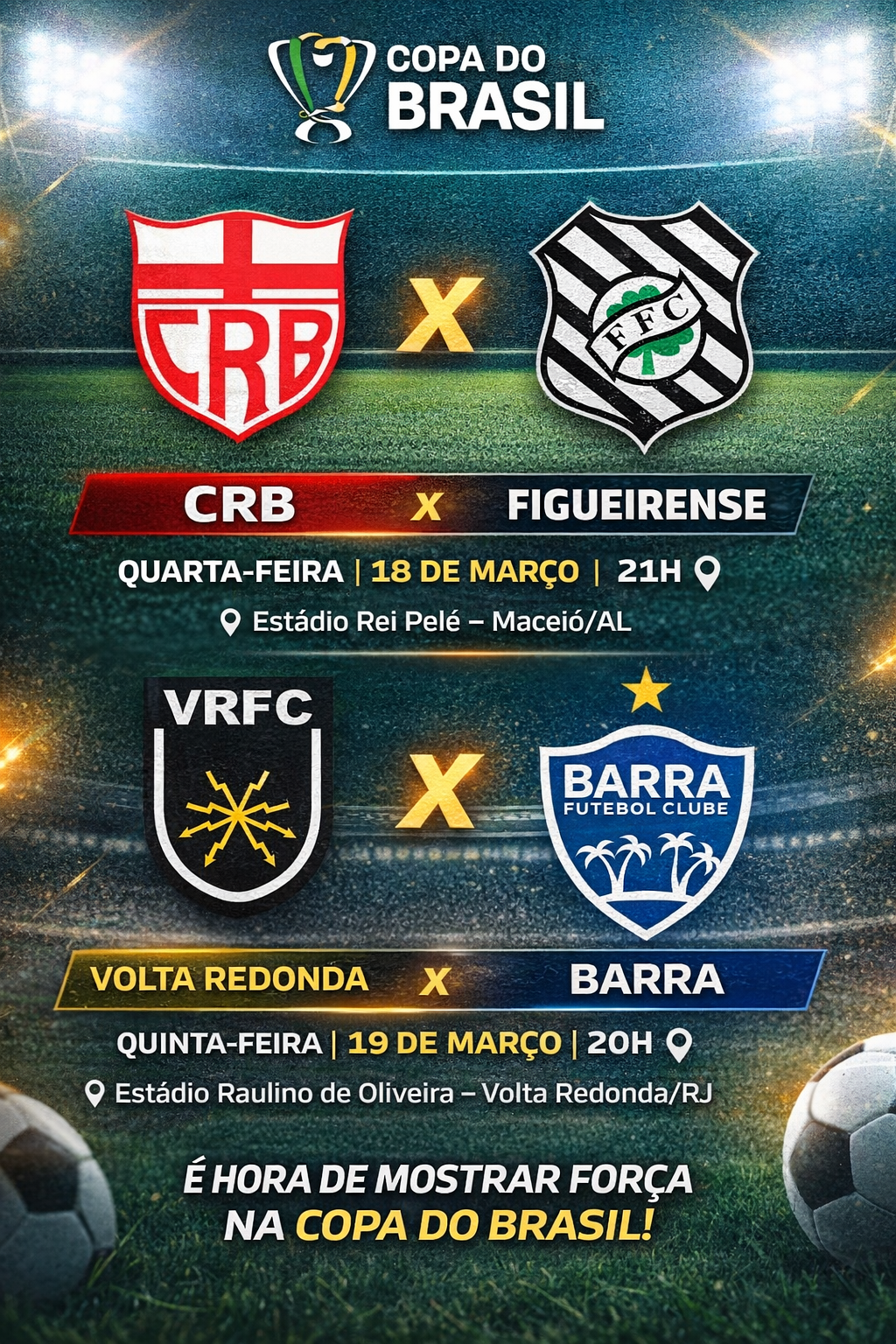 CBF define datas e Figueirense e Barra partem para mais um capítulo na Copa do Brasil
