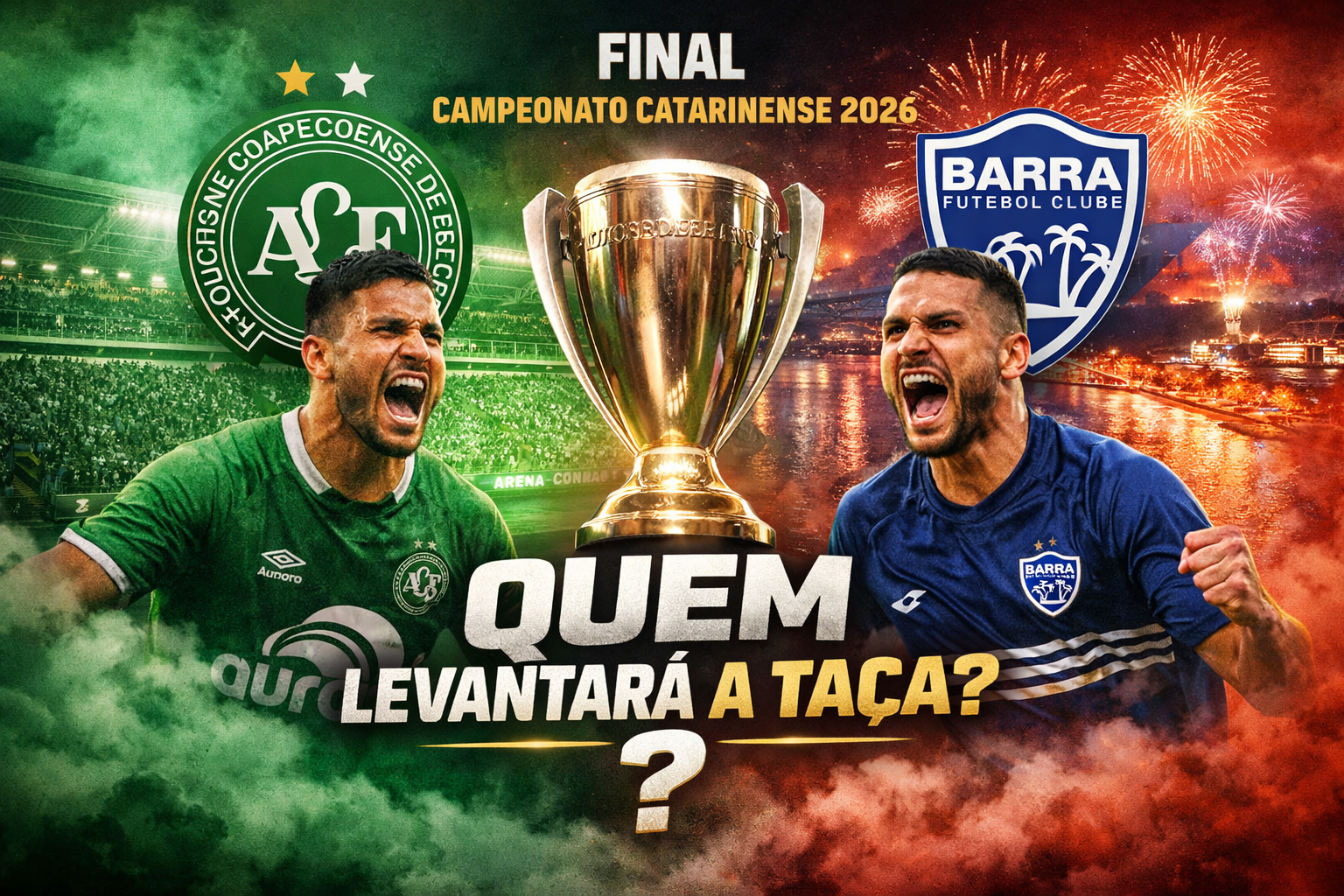 Tudo ou Nada: Chapecoense tenta virada histórica e Barra sonha com título inédito