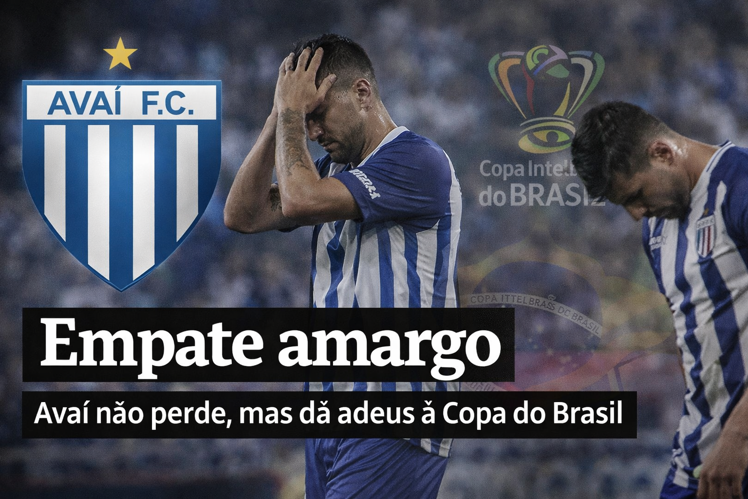 Empate amargo: Avaí não perde, mas dá adeus à Copa do Brasil