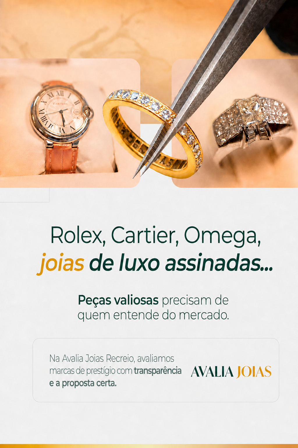 Avaliação de joias grátis no Recreio: Avalia Joias Recreio.