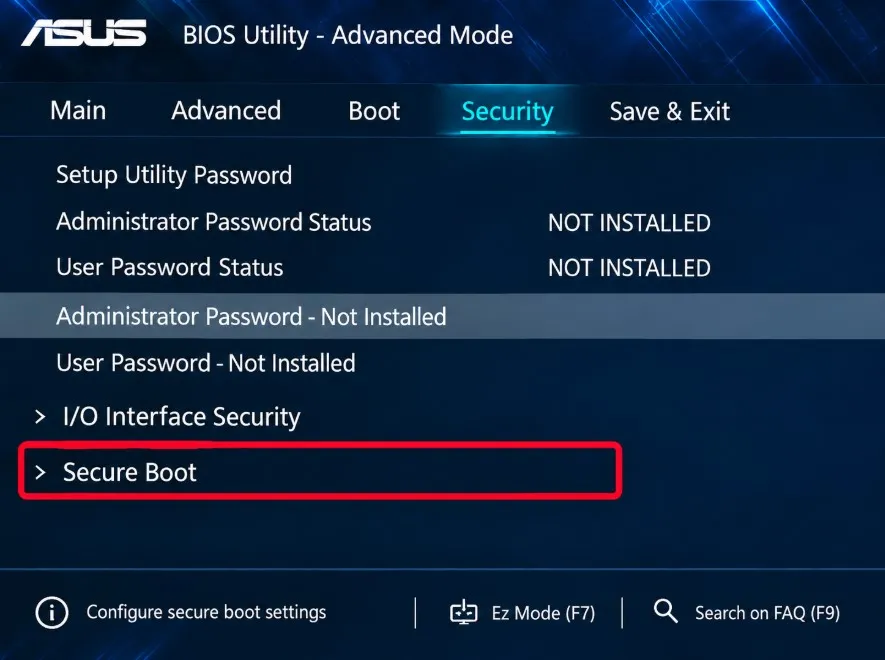 security bios