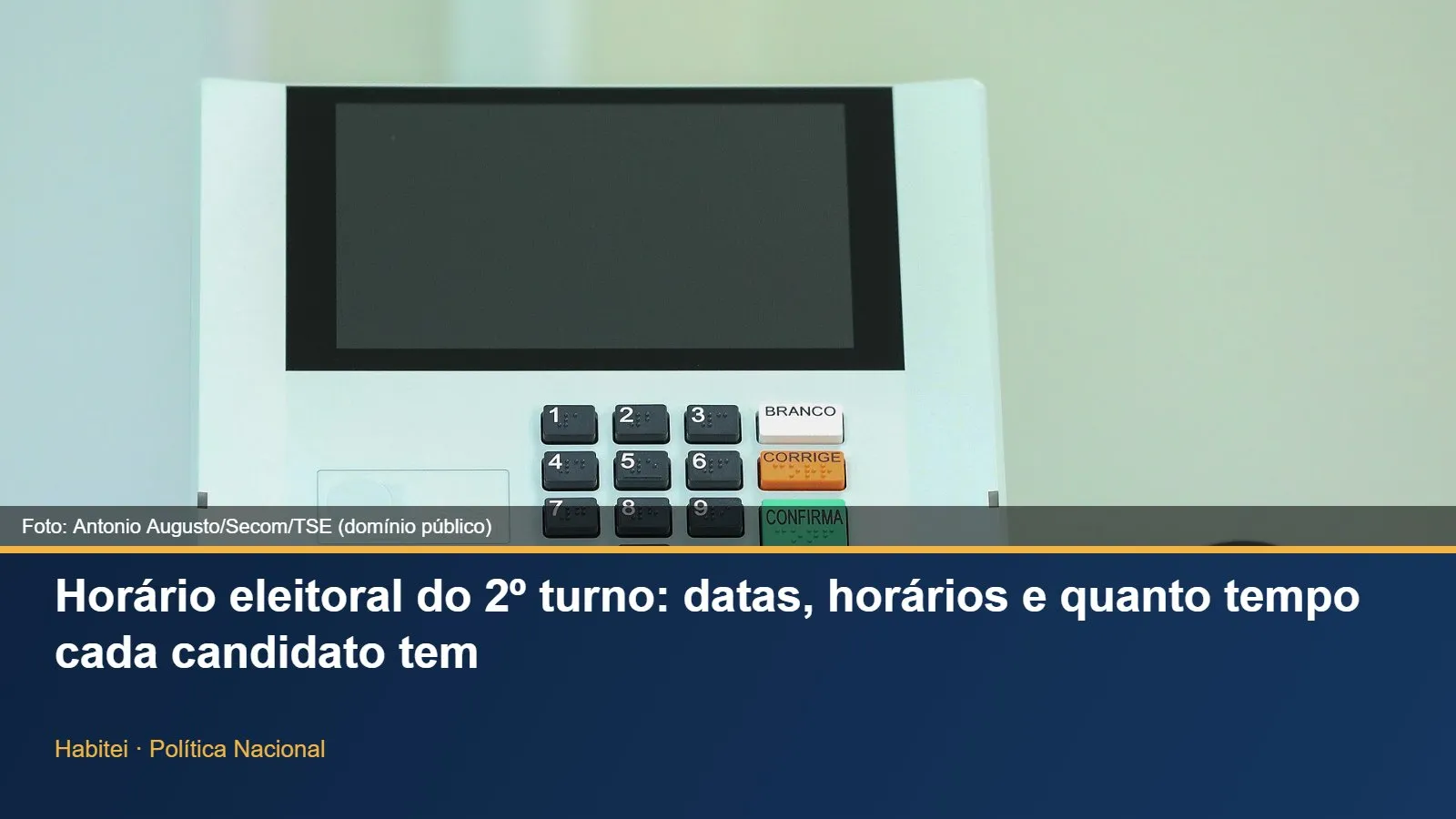 Urna eletrônica brasileira