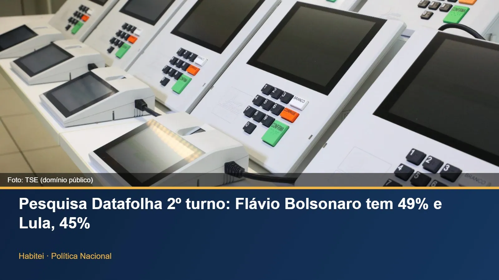 Urnas eletrônicas do TSE