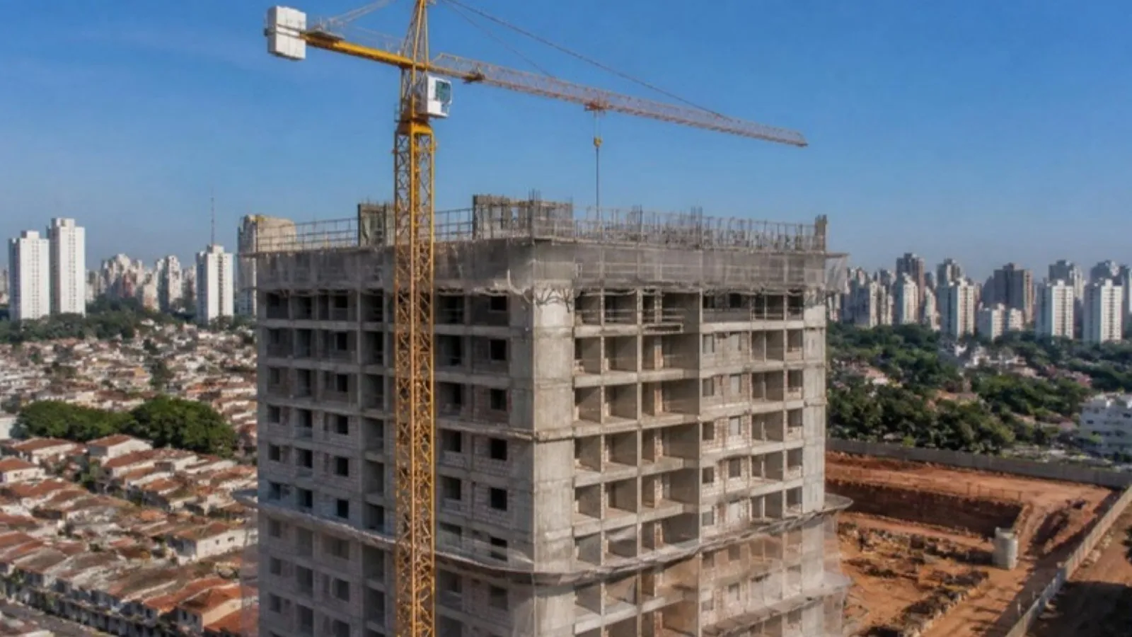 Prédio residencial em construção em São Paulo (imagem ilustrativa)