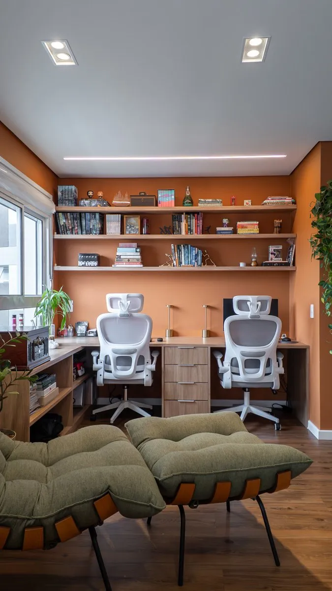 Ambiente com paredes pintadas em apartamento reformado pela Decorafit, clique para pedir orçamento