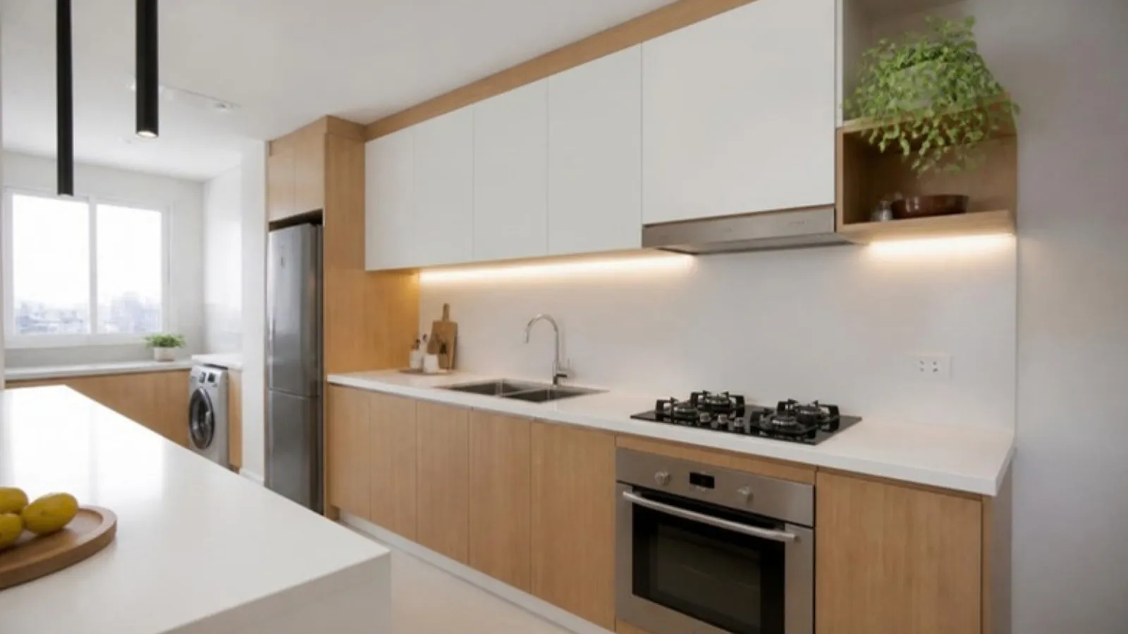 Cozinha de apartamento recém-reformada (imagem ilustrativa)