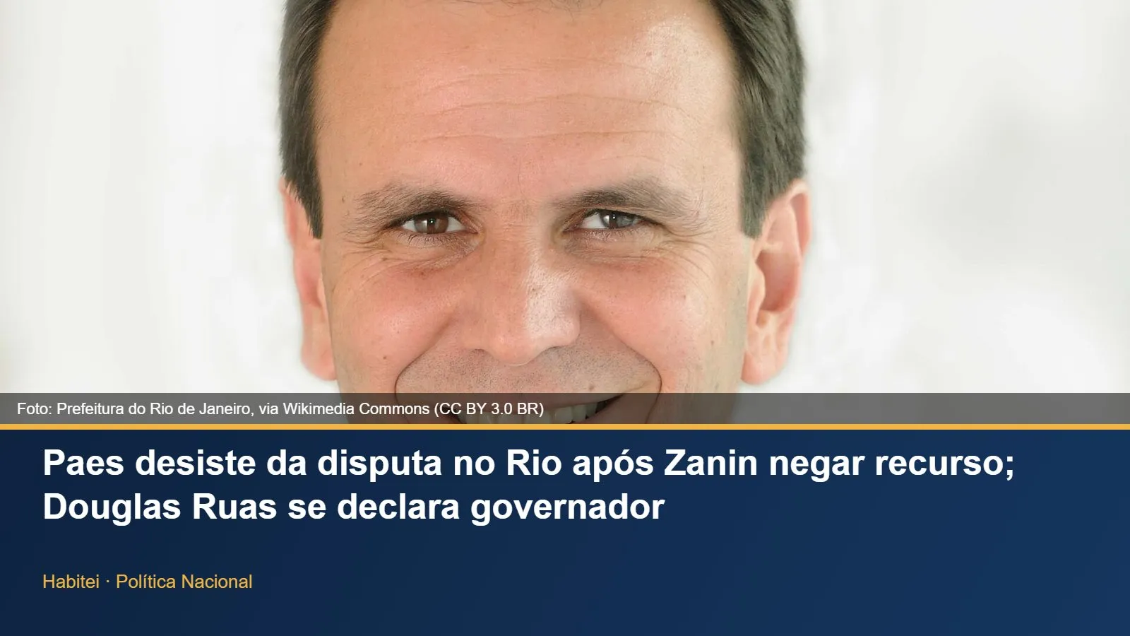 Eduardo Paes em foto oficial