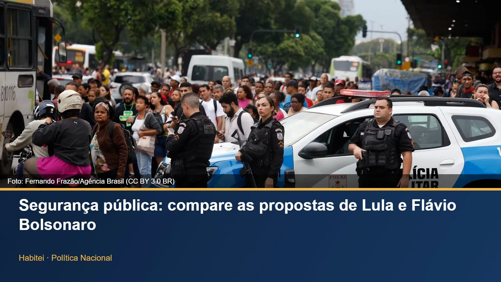 Policiais em operação no Rio de Janeiro
